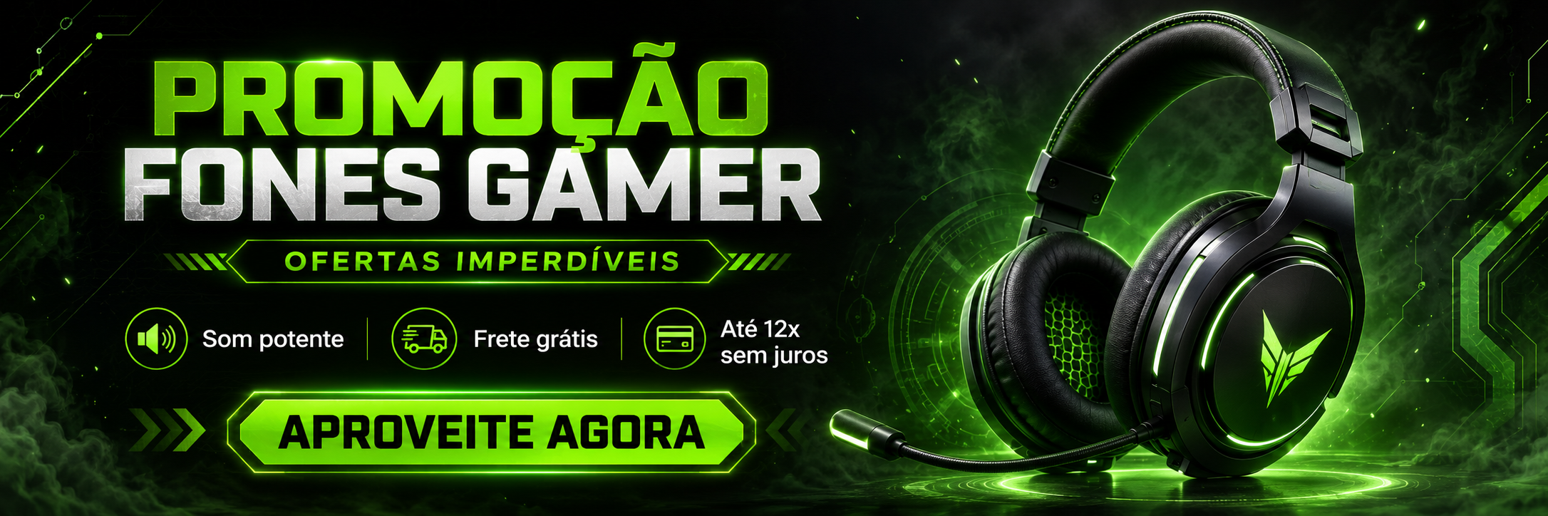 Promoção Fone Gamer